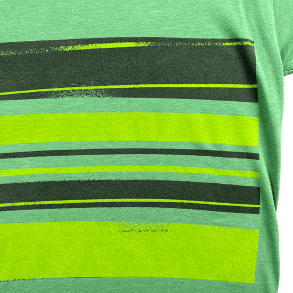 Volcom Shirt Adult LARGE Green Black Stripe Y2K Skater Skateboard - Picture 3 of 7